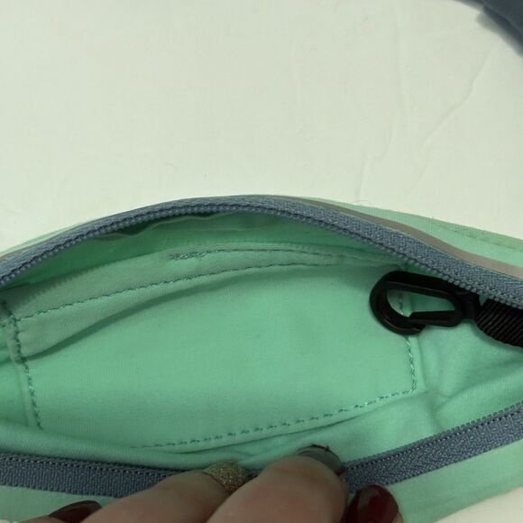 Nathan Unisex Mirage Waist Pack Running Belt Teal Aqua Blue OSFM Stretch Comfort - Picture 5 of 7